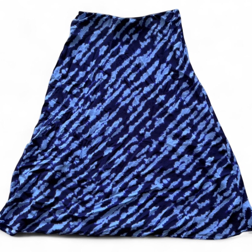 Mango Navy and Light Blue  Skirt